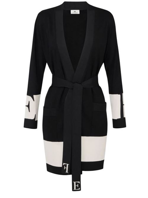 Viscose cardigan with shiny bands ELISABETTA FRANCHI | MK02S56E2.EF3